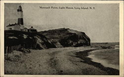 Montauk Point, Light House Postcard