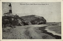 Montauk Point Light House Postcard