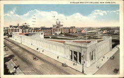 Stadium and City College Postcard