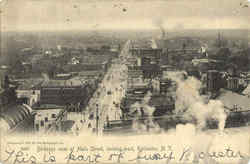 Birdseye View Of Main Street Postcard