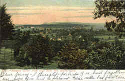 Sleeping Giant From West Rock Postcard