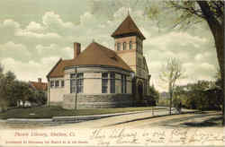 Plumb Library Shelton, CT Postcard Postcard