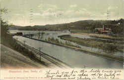 Housatonic Dam Derby, CT Postcard Postcard