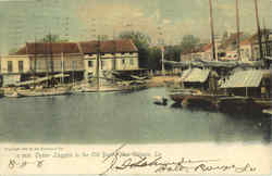 Oyster Luggers In The Old Basin Postcard