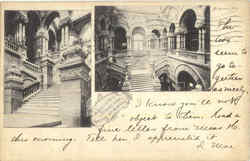 Western Staircase Albany, NY Postcard Postcard