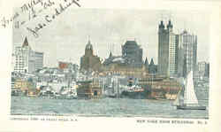 New York High Buildings Postcard