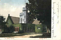 St. Pauls Church Owego, NY Postcard Postcard