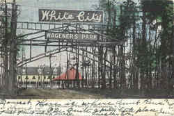 The Entrance To White City Binghamton, NY Postcard Postcard