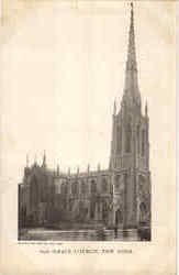 Grace Church New York City, NY Postcard Postcard