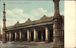 Rani Sipri's Mosque Ahmedabad, India Postcard Postcard