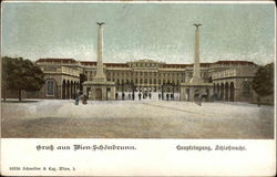 Schonbrunn Palace - Main Entrance Vienna, Austria Postcard Postcard