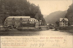 Gruss aus Hernskretschen Postcard