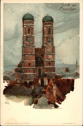 Frauenkirche Munich, Germany Postcard Postcard