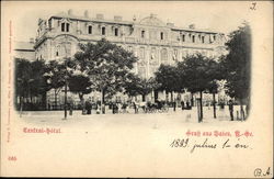 Gruss aus Baden. Central-Hotel Postcard