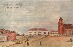 Stora Torget 1862 Falun, Sweden Postcard Postcard