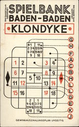 Casino - Klondyke Game Card Baden-Baden, Germany Postcard Postcard