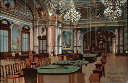 Roulette Hall, Monte Carlo, Monaco Postcard Postcard