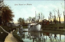 Gota Kanal at Motala Postcard