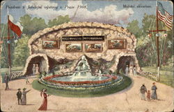 Jubilee Exhibition in Prague 1908 - Marine Aquarium Postcard