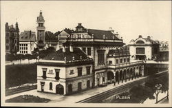 Railway Station Plzen, Czech Republic Eastern Europe Postcard Postcard