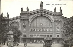 La Gare du Nord Paris, France Postcard Postcard