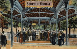 Source de l'Hopital Vichy, France Postcard Postcard