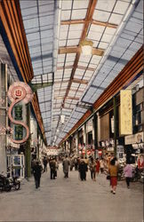 Yanagase Street, Covered Shopping Mall Gifu, Japan Postcard Postcard