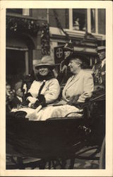 Two Women Riding in a Carriage Postcard Postcard