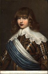 Portrait of the Son of King Frederick III of Denmark Postcard