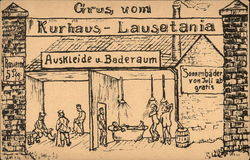 Feldpost: Grus vom Kurhaus-Lausetania - Field Post Postcard