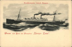 S/S Konigin Louise, Norddeutscher Lloyd Steamers Postcard Postcard