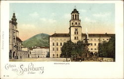 Residenzplatz Salzburg, Austria Postcard Postcard