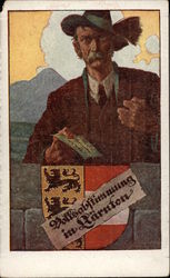 People's Plebiscite in Carinthia 1920. Postcard