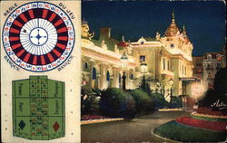 Casino and Roulette Postcard