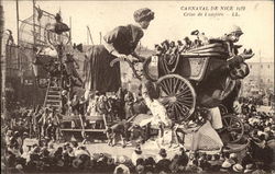 Carnaval de Nice 1922 - Crise de Lumiere France Postcard Postcard