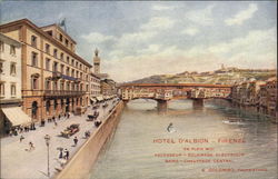 Hotel d'Albion Firenze, Italy Postcard Postcard