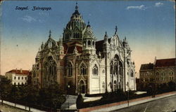 Szeged Synagogue Hungary Postcard Postcard