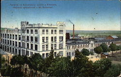 Laurin & Klement Automobile Plant Postcard