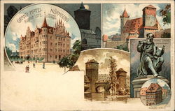 Grand Hotel Nuremburg and Other Views Postcard