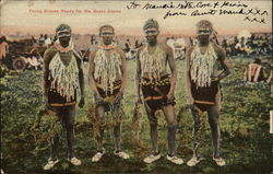 Young Braves Ready for the Grass Dance Postcard