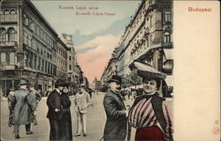 Kossuth Lajos Utcza Budapest, Hungary Postcard Postcard