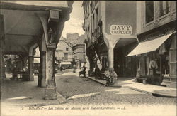 Les Dessous des Maisons de la Rue des Cordeliers Dinan, France Postcard Postcard