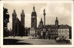 Cathedral and White Tower Hradec Kralove, Czech Republic Eastern Europe Postcard Postcard