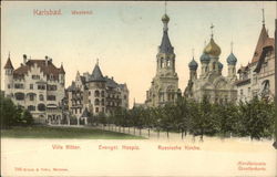 Karlsbad, West-end view Germany Postcard Postcard