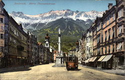 Maria Theresienstrasse Innsbruck, Austria Postcard Postcard