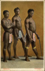 Native Men Suriname South America Postcard Postcard