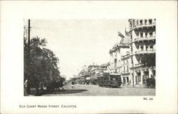 Old Court House Street Calcutta, India Postcard Postcard