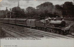 L.B. & S.C. Railway - The London-Hastings Express Postcard