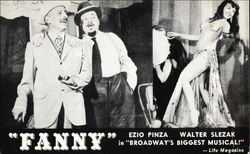 Fanny Starring Ezio Pinza and Walter Slezak Theatre Postcard Postcard