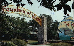 Entrance to Fountain of Youth St. Augustine, FL Postcard Postcard